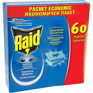Pastile anti-tantari RAID, 60 buc