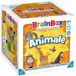 Joc de societate BRAINBOX Animale BX0025, 8 ani+, 1-6 jucatori
