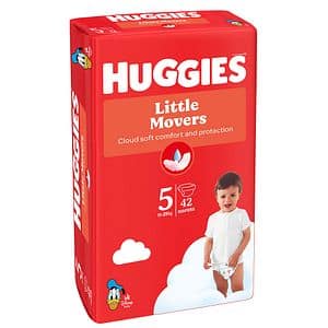Scutece HUGGIES Little Movers Jumbo nr 5, Unisex, 11-25 kg, 42 buc