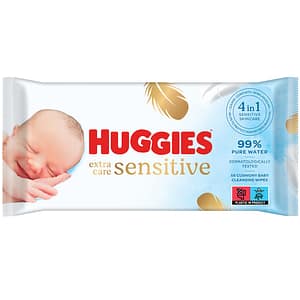 Servetele umede HUGGIES Pure Extra Care Sensitive, 56 buc
