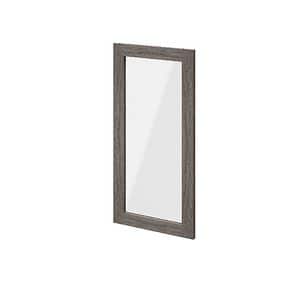 Usa dresing transparenta, sticla, gri stejar, 37 x 75 cm  GoodHome Atomia