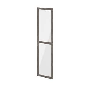 Usa dresing transparenta, sticla, gri stejar, 50 x 187 cm  GoodHome Atomia