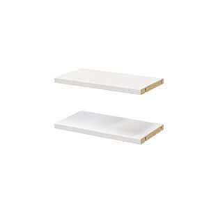 Pachet 2 rafturi, albe, 37 x 20 cm  GoodHome Atomia
