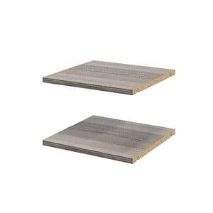 Pachet 2 rafturi, gri stejar, 37 x 35 cm  GoodHome Atomia