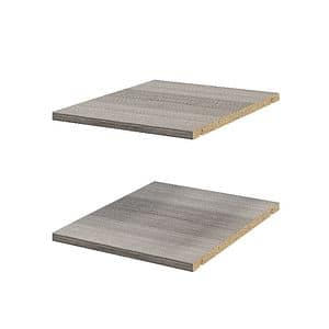 Pachet 2 rafturi, gri stejar, 37 x 45 cm  GoodHome Atomia