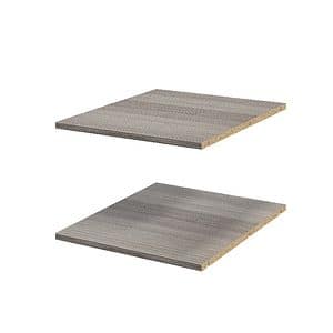 Pachet 2 rafturi, gri stejar, 50 x 58 cm  GoodHome Atomia
