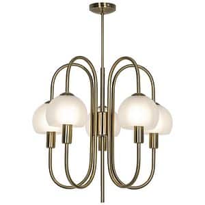 Lustra tip pendul, Auriu, 28 W, 5 x E14  GoodHome Gammont