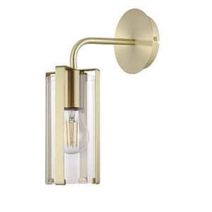 Aplica incandescent, 1 bec, E27, 60 W  GoodHome Saiphi Gold