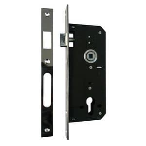 Broasca ingropata usa metalica YALE, 45x85 mm, 3 bolt x 12 mm, cilindru