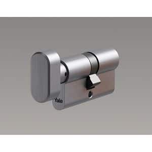 Cilindru de siguranta YALE 600 Gemini, 30 x 30 mm, nichel, cu buton, 5 chei