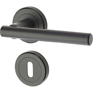 Set manere cu rozete YALE Kestral, zinc, negru