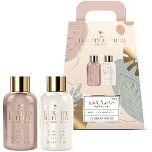 Set ingrijire corp THE LUXURY BATHING COMPANY Warm Vanilla: Lotiune de corp, 50ml + Gel de dus, 50ml