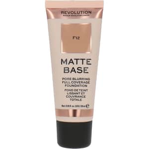 Fond de ten MAKEUP REVOLUTION Matte Base, F12, 28ml