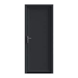 Usa de intrare, fara geam, dreapta, PVC, 90 x 205 cm, antracit