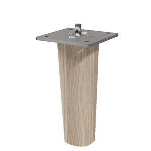 Set picioare mobilier GoodHome Atomia, lemn/metal, 11 cm, 2 bucati