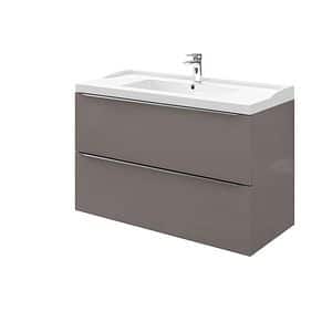 Baza pentru lavoar, suspendata, Antracit, 100 x 60 cm  GoodHome Imandra