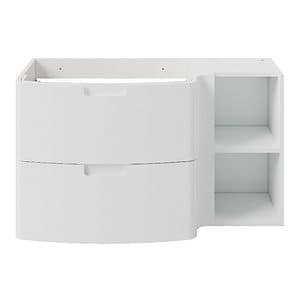 Masca pentru baie suspendata GOODGOME Himalia, 105 x 60 x 45 cm, PAL si MDF, alb