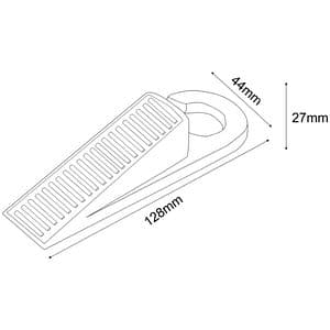 Opritor usa tip pana Smith & Locke, 12.8 x 4.4 cm, cauciuc, gri