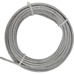 Cablu otel galvanizat DIALL, 4 mm x 20 m, 6x7, argintiu