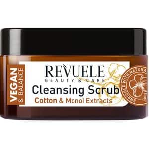 Scrub pentru corp REVUELE Cotton&Monoi Extracts, 240ml