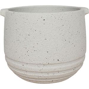 Ghiveci flori VERVE, argila, D 21 cm, crem
