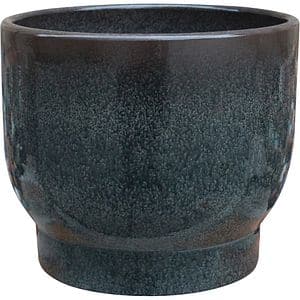 Ghiveci flori VERVE, argila, D 16.5 cm, dark shadow