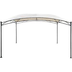 Pavilion gradina GOODHOME Tripoli, 3 x 4 x 2.67 cm, poliester si otel, alb