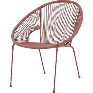 Scaun terasa Hosti, otel, 74 x 69.5 x 82 cm, roz