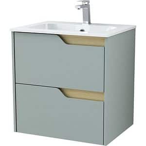 Baza pentru lavoar, 60 x 59 x 45 cm, PAL si MDF, verde