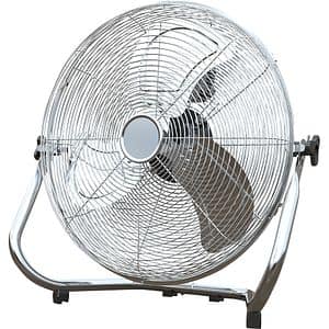 Ventilator industrial de podea, 3 trepte viteza, 45cm, 120W, crom