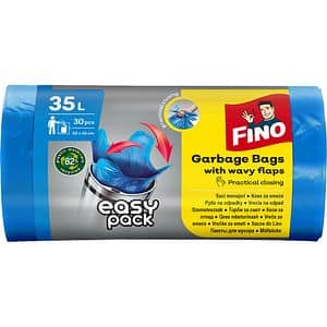 Saci menajeri FINO Easy Pack, 30 bucati, 35 l, albastru