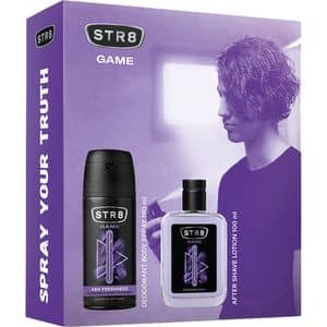 Set ingrijire corp si ten STR8 Game: Lotiune after shave, 100ml + Deodorant spray, 150ml