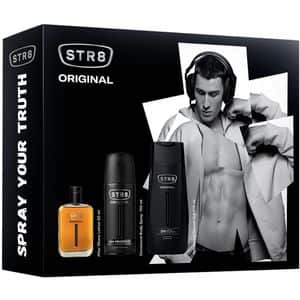 Set ingrijire corp si ten STR8 Original: Lotiune after shave, 50ml + Deodorant spray, 150ml + Gel de dus, 250ml