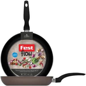 Tigaie non-stick FEST Flow, 30cm, aluminiu, maro
