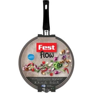 Tigaie dubla FEST Flow, 26cm, aluminiu, negru