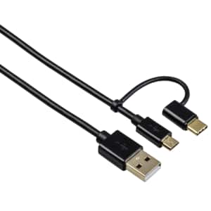Cablu USB - Multi port HAMA 54512, 1m, negru