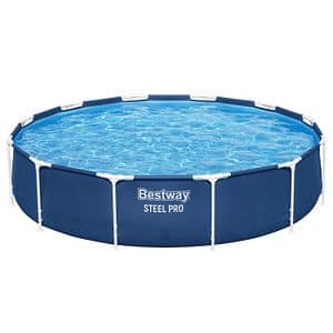 Piscina supraterana rotunda BESTWAY STEEL PRO, cadru din otel, 366x76 cm, 6473L