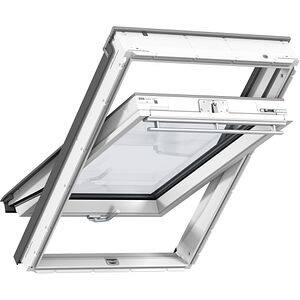 Fereastra mansarda VELUX Basic GLU MK04 0085B, lemn, operare de jos, 78 x 98 cm, alb