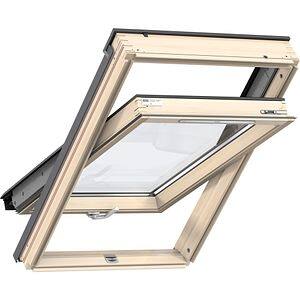 Fereastra mansarda VELUX Basic GZL PK08 1051B, lemn, operare de jos, 94 x 140 cm, natur