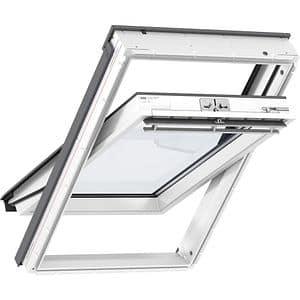 Fereastra mansarda VELUX Basic GLU SK08 0051Z, lemn, operare de sus, 114 x 140 cm, alb