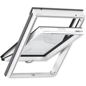 Fereastra mansarda VELUX Basic GLU MK04 0064B, lemn, operare de jos, 78 x 98 cm, alb