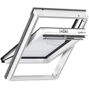 Fereastra mansarda VELUX Basic GLU SK08 0064Z, lemn, operare de sus, 114 x 140 cm, alb