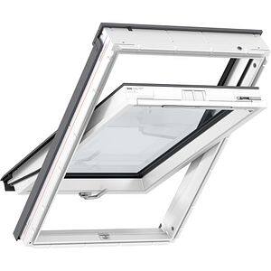 Fereastra mansarda VELUX Basic GLU MK10 0064B, lemn, operare de jos, 78 x 160 cm, alb