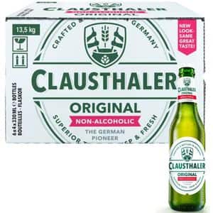 Bere blonda fara alcool Clausthaler Classic bax 0.33L x 24 sticle