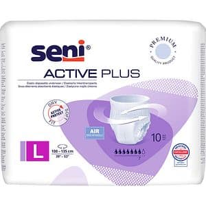 Scutece tip chilot SENI Active Plus, L, 10 buc