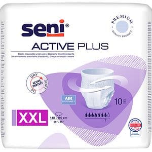Scutece tip chilot pentru adulti SENI Active Plus, XXL, 10 buc