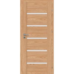 Usa interior CLASSEN Fido Model 3, cu geam, dreapta, MDF, 80 x 204 cm, stejar tocantis