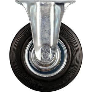 Roata fixa pentru carucior VOREL, cauciuc, D10 cm, negru