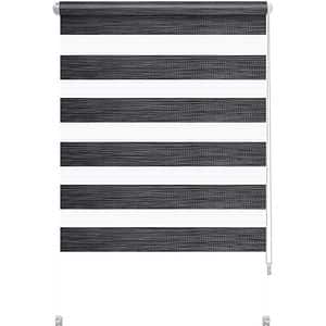 Rulou GARDINIA Smart D&N, semiopac, poliester, 72.5 x 140 cm, gri inchis