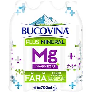 Apa cu vitamine BUCOVINA Mg bax 0.7L x 6 sticle